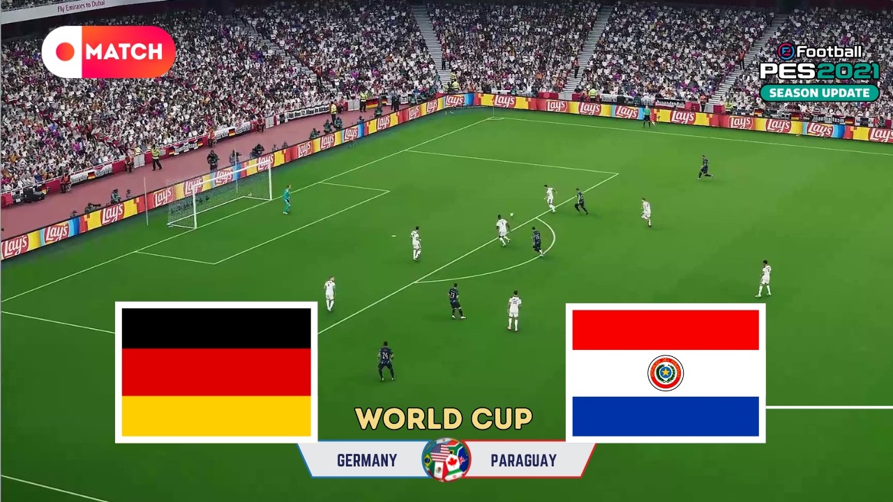 Germany vs Paraguay | World Cup 2026 Simulation | eFootball PES 21 Realistic Gameplay