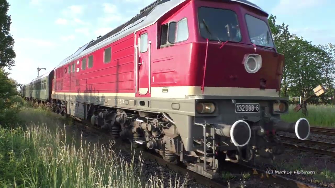 Mit 132 088-6 in der Magdeburger Börde unterwegs am 29.05.2021