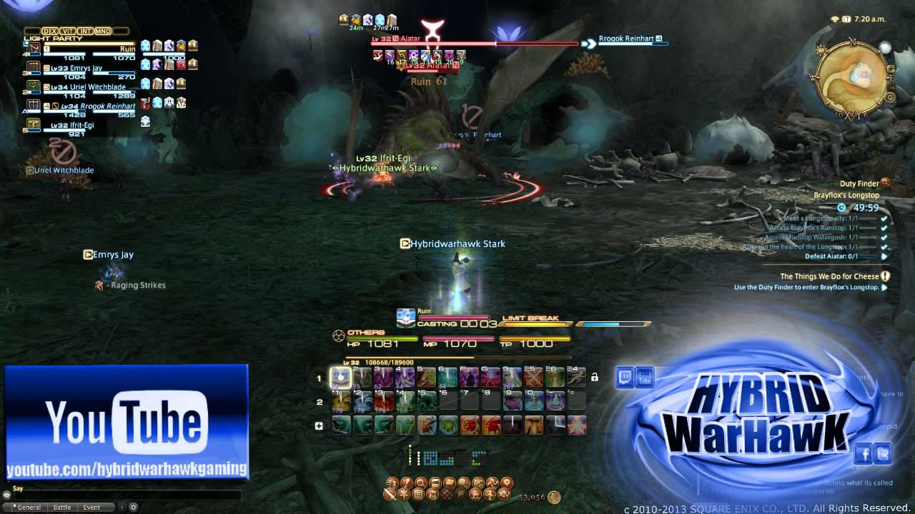 FFXIV: ARR - Brayflox's Longstop - Aiatar - Final Boss - Summoner POV