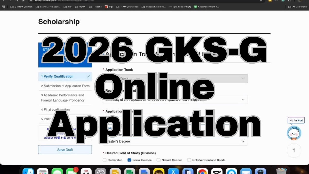 2026 GKS-Graduate Program Embassy Track Online Application 