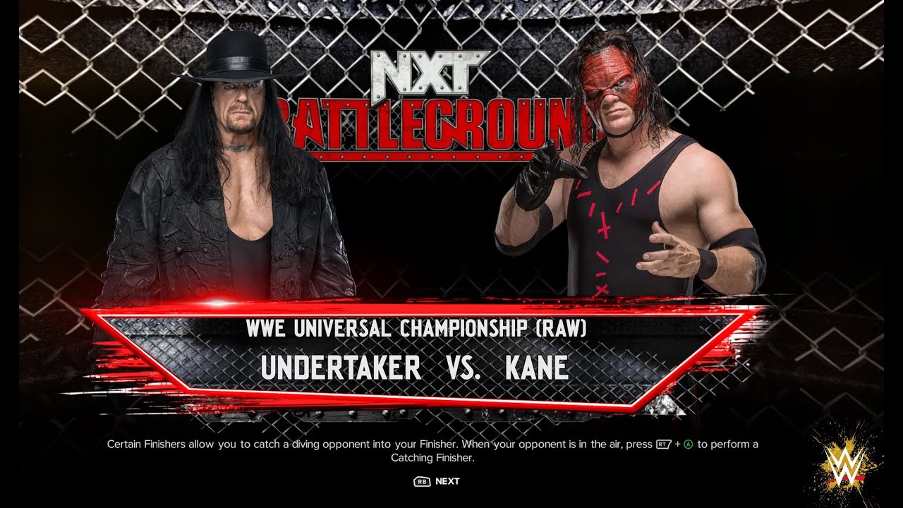 WWE 2K24 - Undertaker VS. Kane 4K