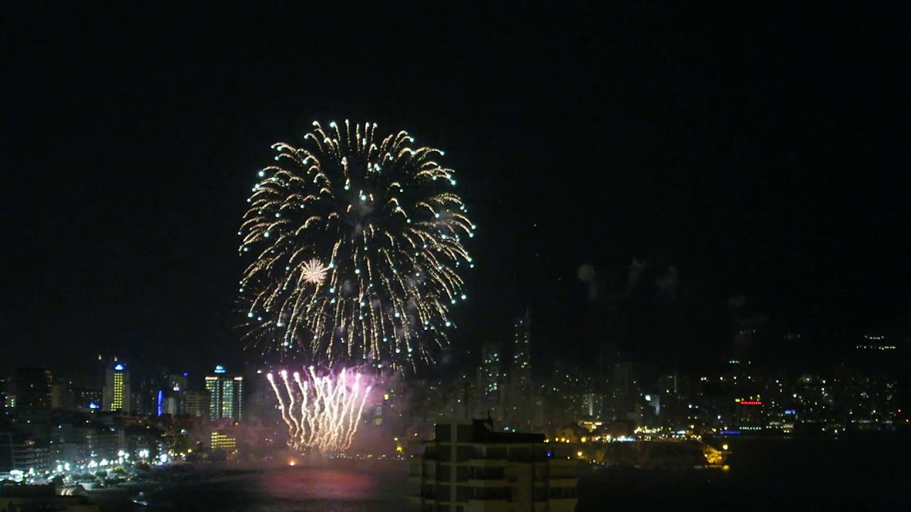 Fuegos artificiales Benidorm 2018 final