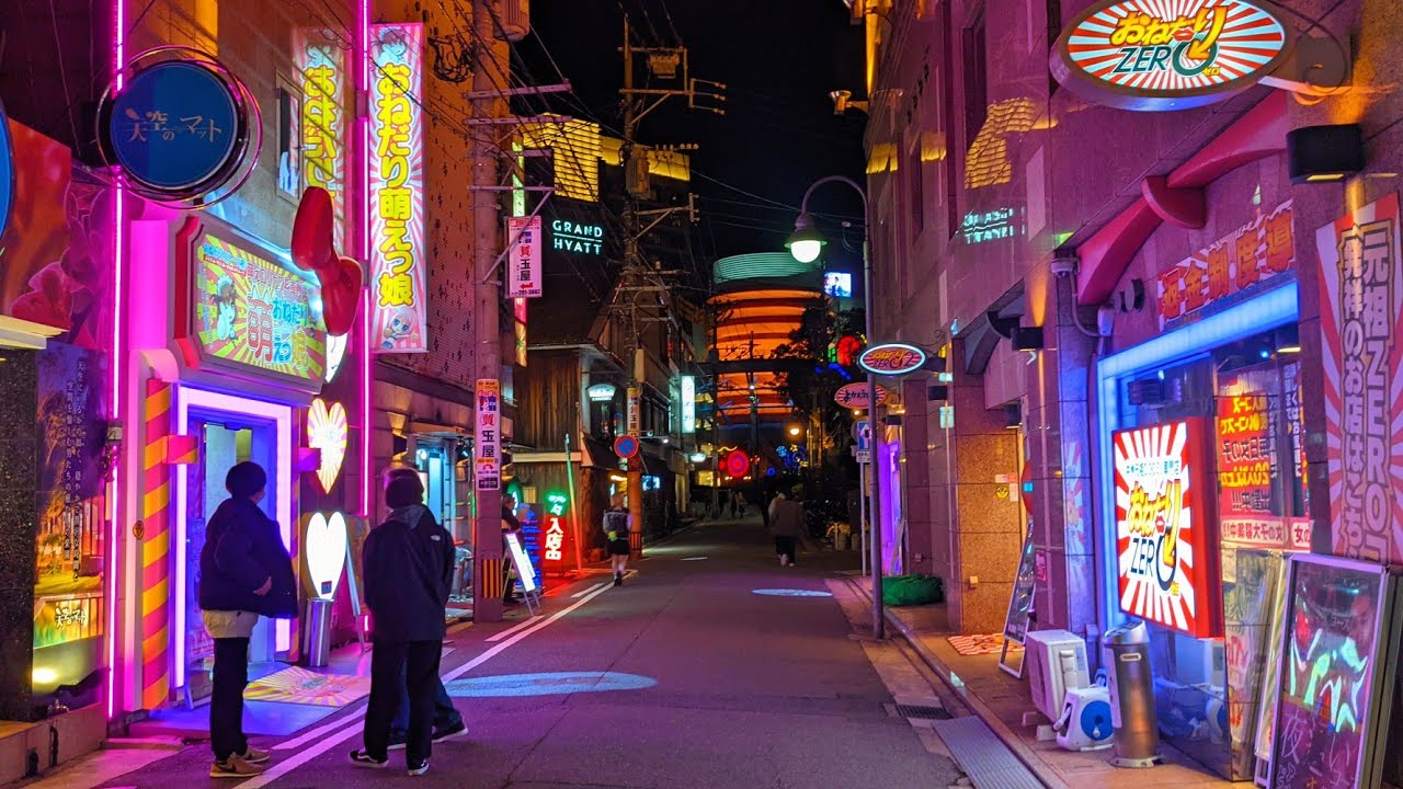 中州ソープ街散策 ｜博多の週末、南新地【4K】