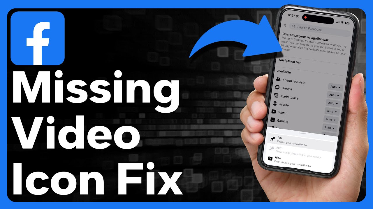 How To Fix Facebook Video Icon Missing