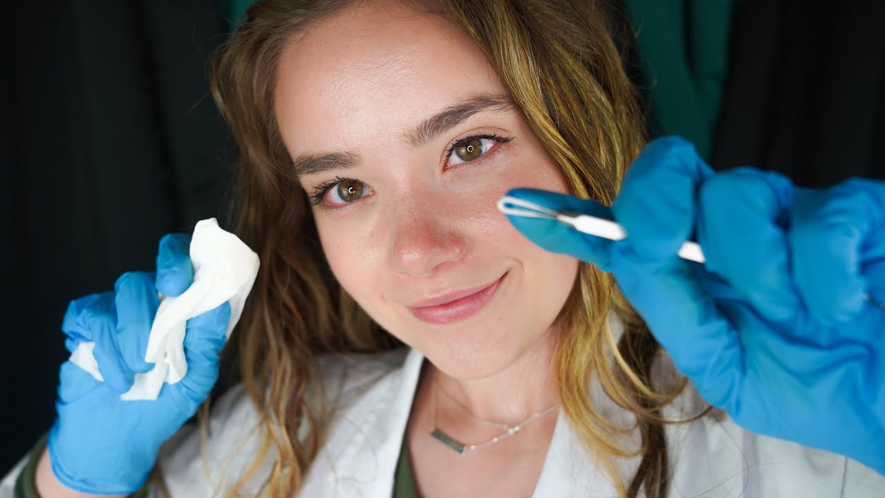 ASMR DERMATOLOGIST Examination Roleplay! Doctor, Face Touching, Steam, Gloves