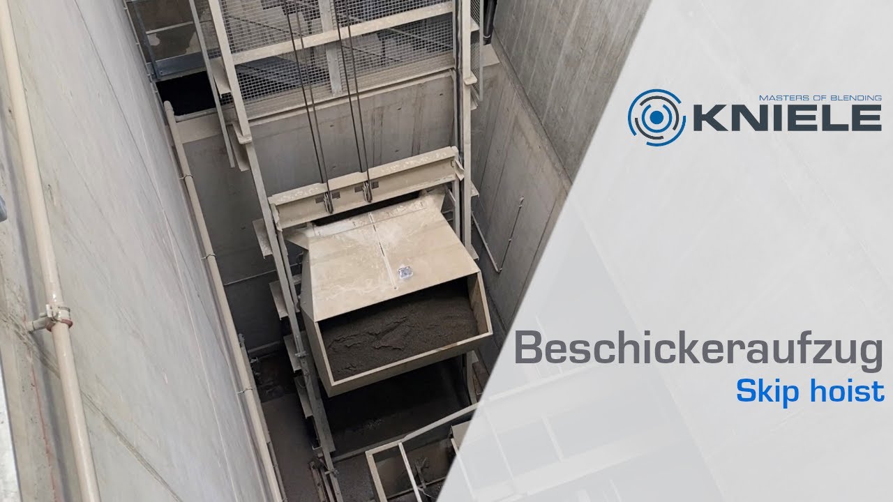 KNIELE Beschickeraufzug / KNIELE Skip hoist