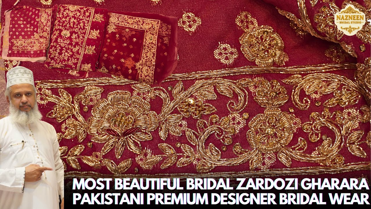 Bridal Zardozi Gharara Pakistani 😍 | Premium Designer Bridal Collection 2026 | #zardoziwork 