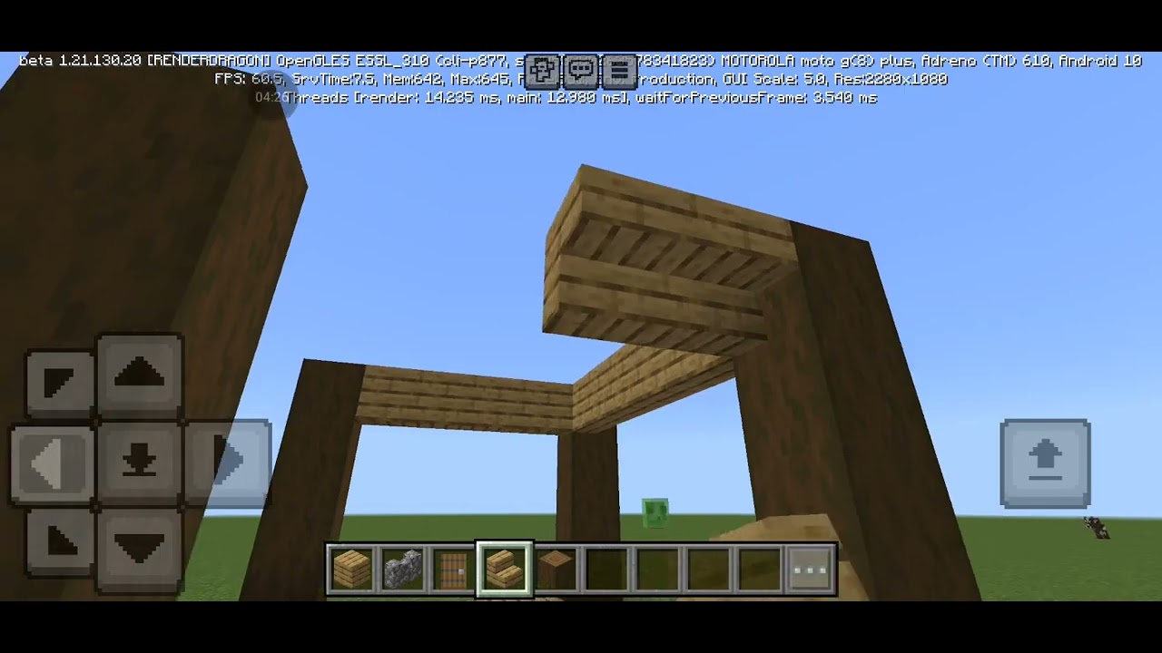 Vídeo de Minecraft construindo uma casa básica desculpa postar vídeo estava pensando no conteúdo 