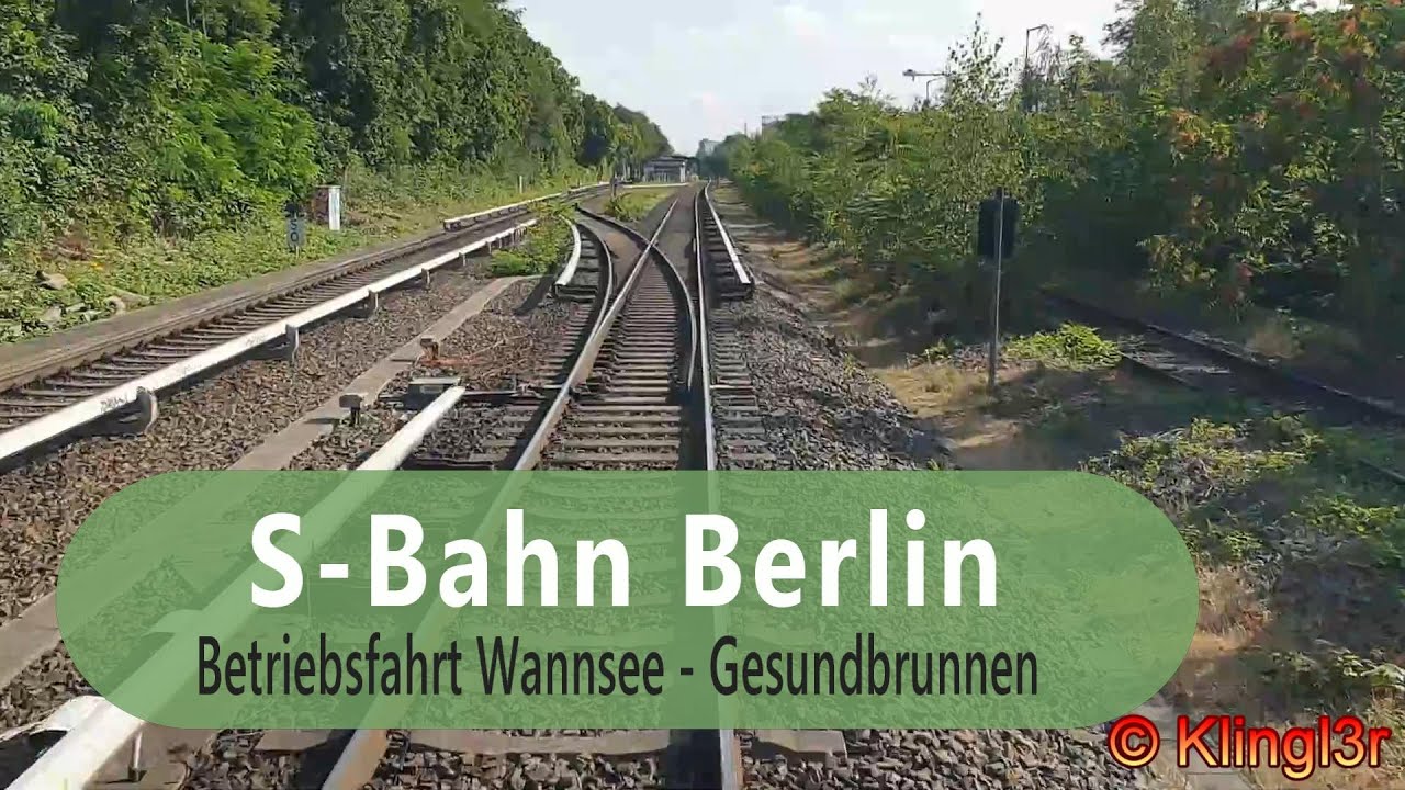 S-Bahn Berlin Führerstandsmitfahrt Überführung Wannsee - Gesundbrunnen