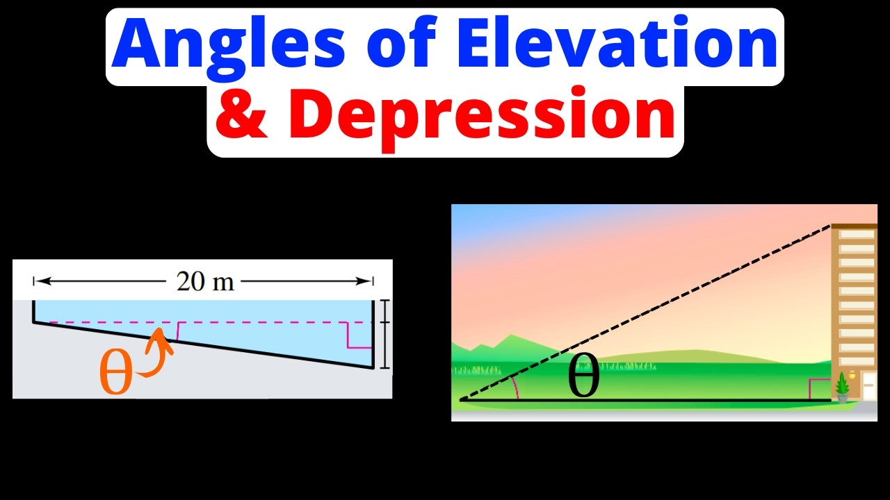 Angles of Depression and Elevation - Word Problems | Trigonometry