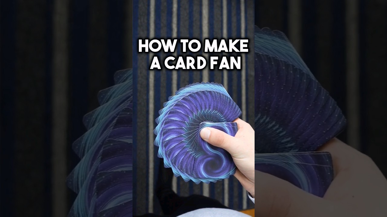 How to Make a Card Fan - Tutorial #magic #cardtrick #tutorial #magician #fan