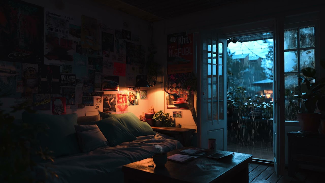 Fall Asleep Fast 🌧️ Rain on Window in a Cozy Bedroom for Deep Sleep