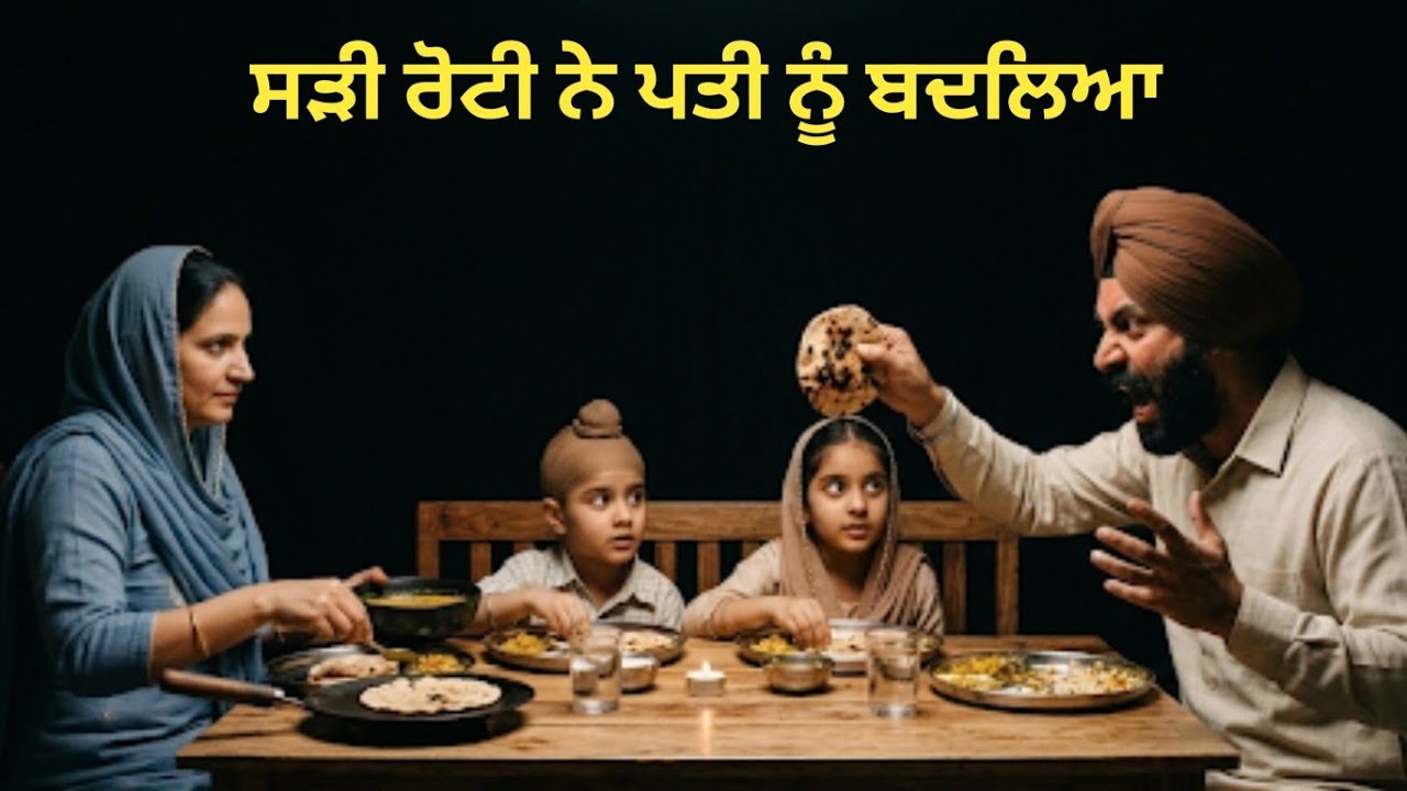 ਸੜੀ ਰੋਟੀ ਨੇ ਪਤੀ ਨੂੰ ਬਦਲਿਆ..😱