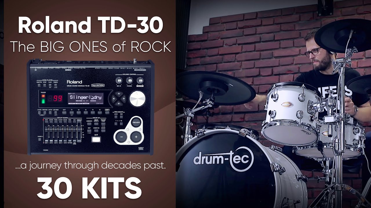 Roland TD-30 Download: The BIG ONES Of ROCK - Custom Kits, Sound Edition by drum-tec
