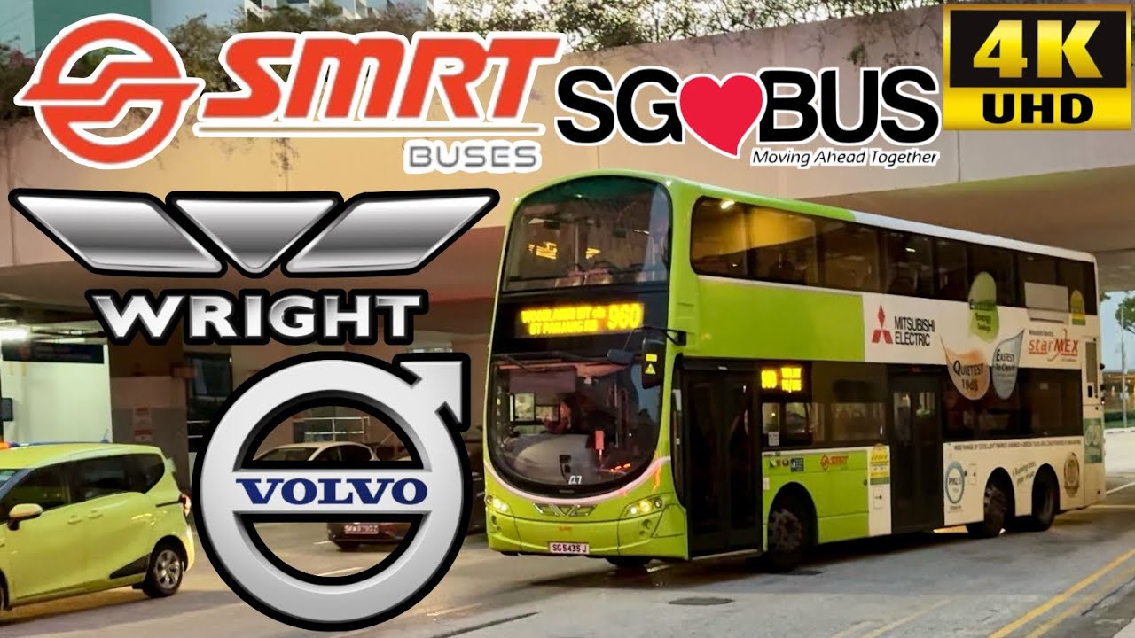 [SMRT Buses Singapore: 960 Woodlands 兀蘭 to MarinaCentre 濱海中心, Bukit Panjang] WrightGemini2 VolvoB9TL
