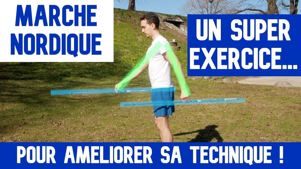 Marche Nordique : Un SUPER EXERCICE pour AMÉLIORER SA TECHNIQUE [Les bâtons parallèles]