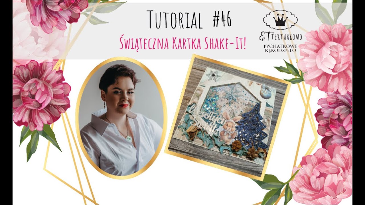 Świąteczna Kartka Shake-It! | #Tekturkowo - tekturki, pleksa i masa błysku #46