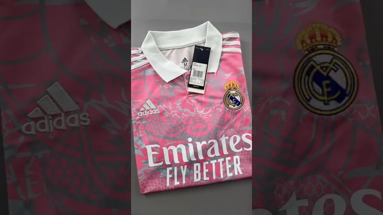 #soccer 2023/2024 Real Madrid Dragon Pink Fan Edition Soccer Jersey #football #realmadrid #jersey