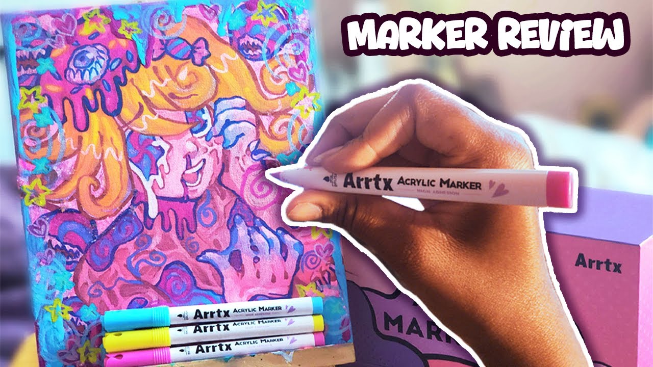These Markers are AMAZING!! 🤩🖌️ | Arrtx Acrylic Marker Review