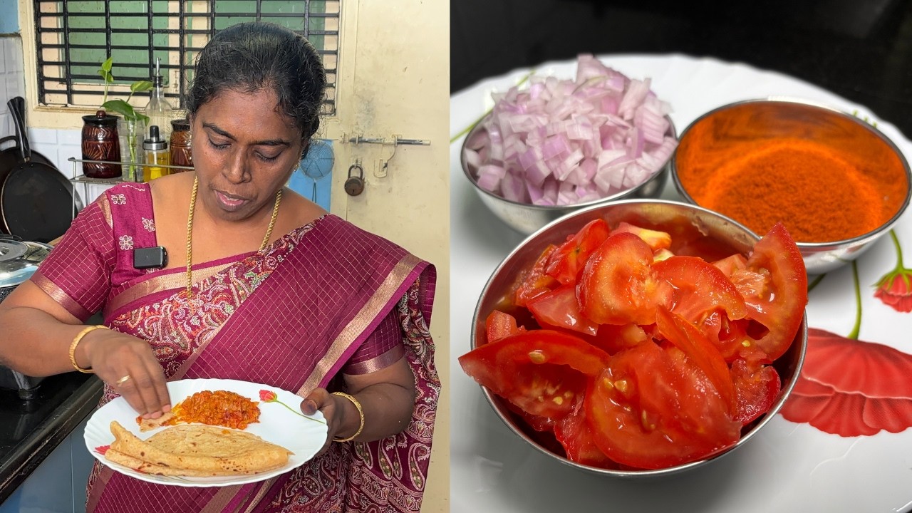 தக்காளி தொக்கு 1வாரம் ஆனாலும் கேட்டு போகாது - Side Dish Tomato Thokku Recipe!!