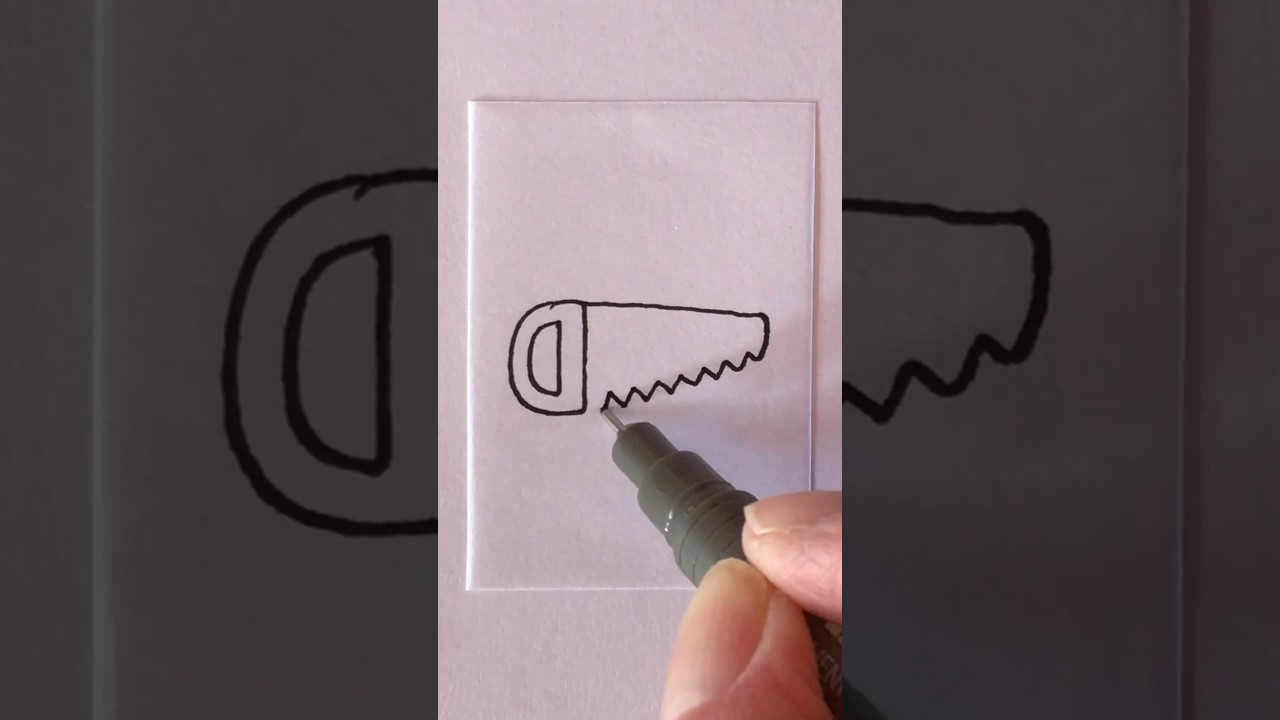 🪚 DRAWING A SAW | Quick And Easy Doodle Ideas | How To Draw Construction Tools #doodleart #doodles