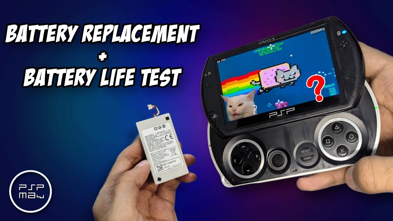Замена аккумулятора PSP Go от стороннего производителя + Тест срока службы аккумулятора