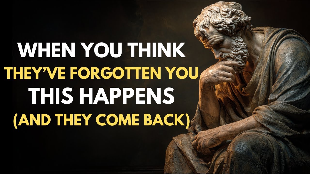 CAN'T STAND YOUR ABSENCE… AND COMES BACK WITHOUT KNOWING WHY | Stoicism