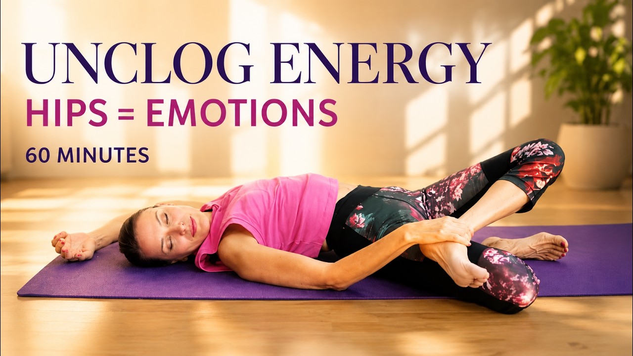 Yin Yoga for Hips & Psoas | Fascial Flow To Release Stuck Emotions 