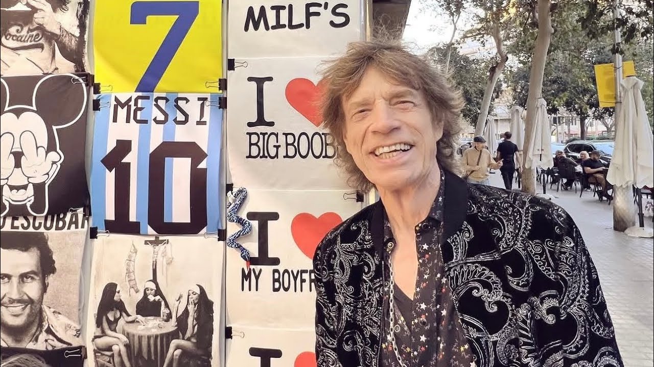 Mick Jagger in Barcelona, Spain in 2023