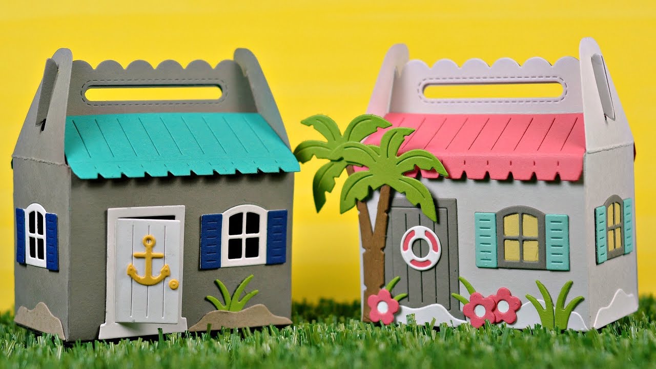 Intro to Scalloped Treat Box Beach House Add-On + 2 projects from start to finish