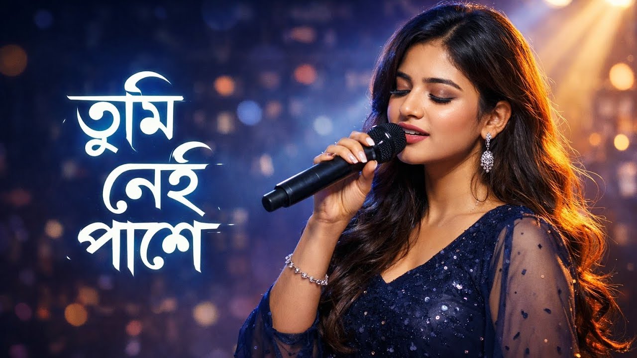 Tumi nei pase। তুমি নেই পাশে।Ki Kore Je Banchi Chokhe Srabon Niye। new bangla song। sujay music ai 