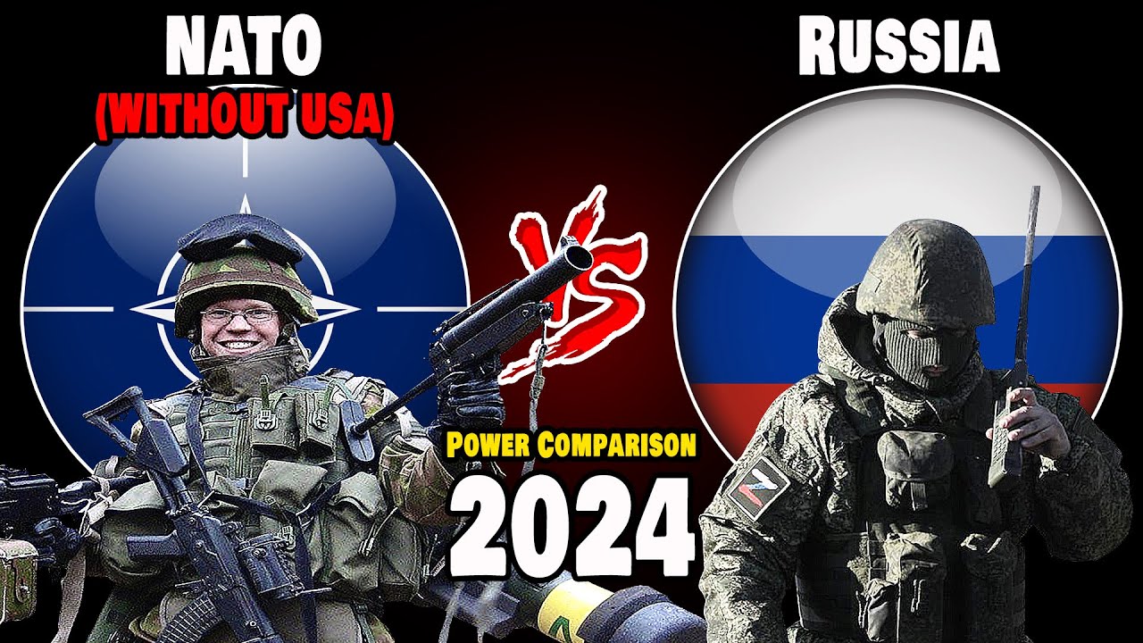 NATO (without USA) vs Russia Military Power Comparison 2024 #militarypower