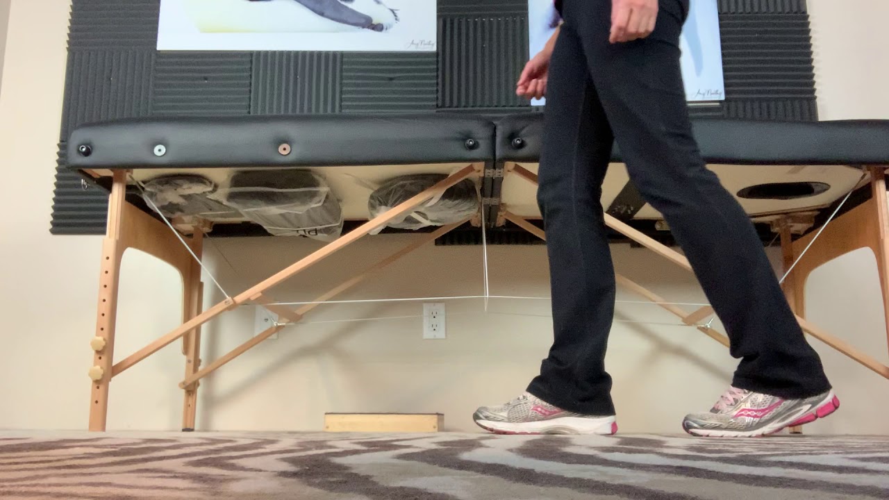 What happens when you swing your leg forward?