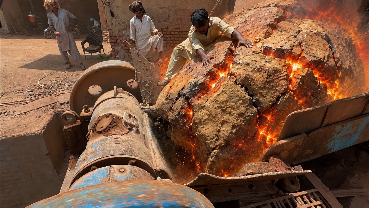👹 insane Big Black Grainte Rock Crusher In Action 💪 Hammers vs Gaint Rocks 🙅🏽&zwj;♂️ Unbelievable Fight 