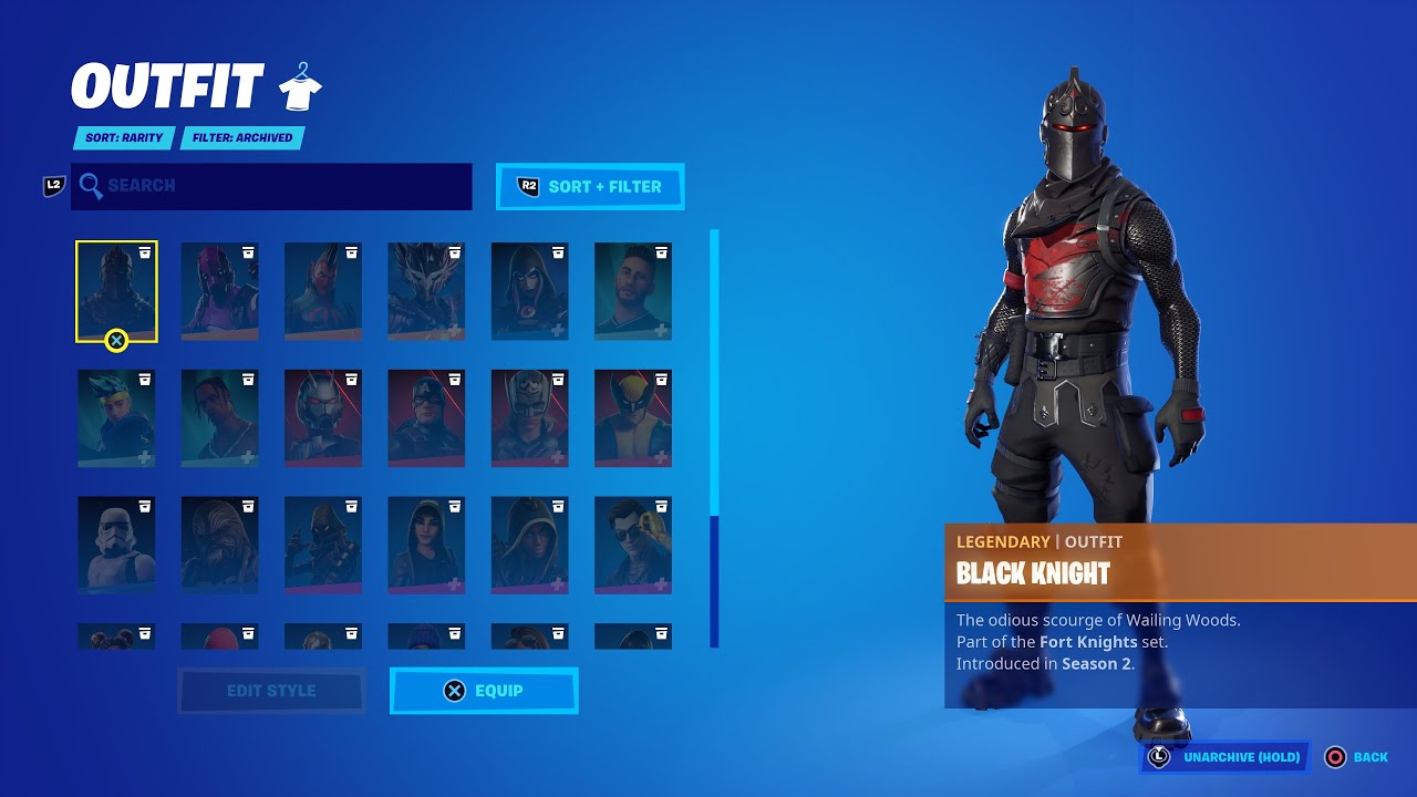 HOW TO ARCHIVE SKINS IN FORTNITE!