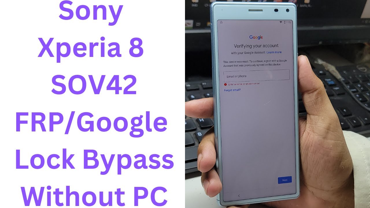 Sony Xperia 8 SOV42 FRP/Google Lock Bypass Without PC || sony sov42 frp bypass || sony sov42 frp