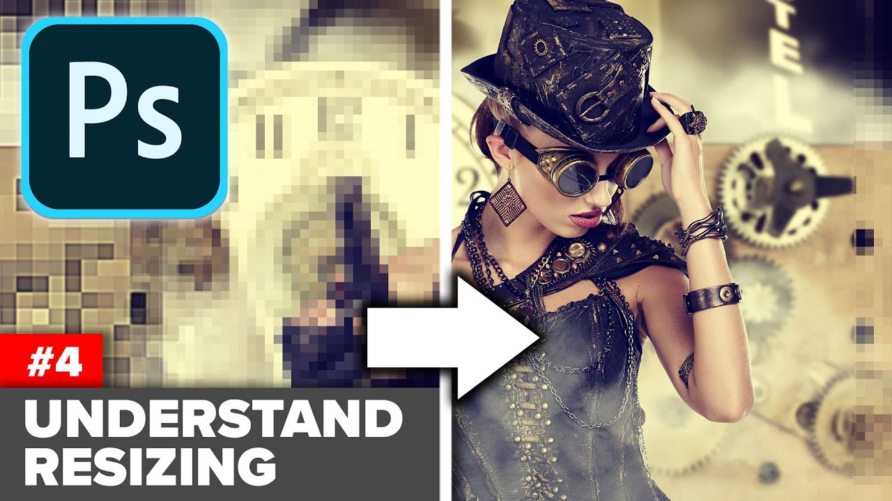 Understand image size in Photoshop. MAGIC AI RESIZING