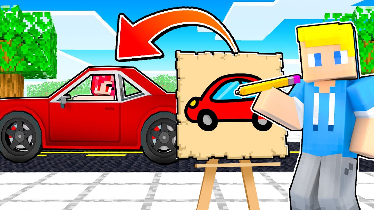 OTTIENI TUTTO Quello Che DISEGNI Su Minecraft!