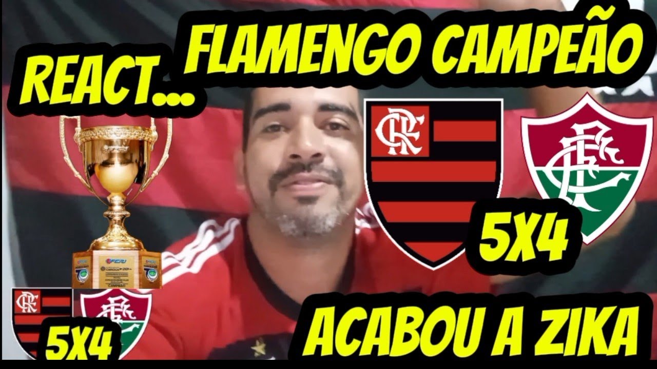 React Flamengo (5)0x0(4) Fluminense Final Cariocão Melhores momentos #flamengo #react #campeão 