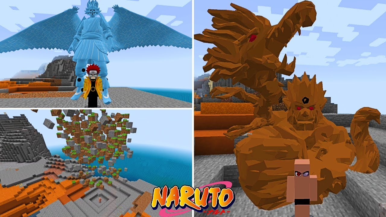 NARUTO BEDROCK para Celular con Modo Historia || Addon de Naruto para Minecraft PE