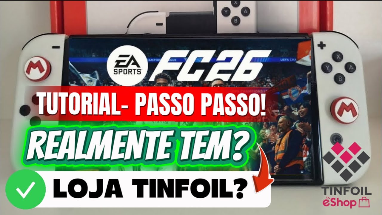 EA SPORTS FC26 CHEGOU no Switch? Loja Tinfoil + Instalação Completa!