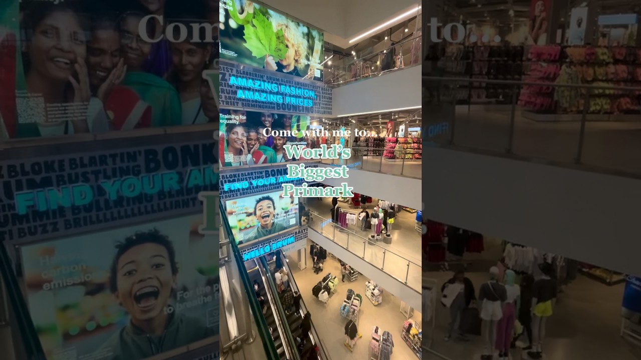 The WORLD&rsquo;S biggest PRIMARK 🛍️ #Primark #Primark2024 #birmingham