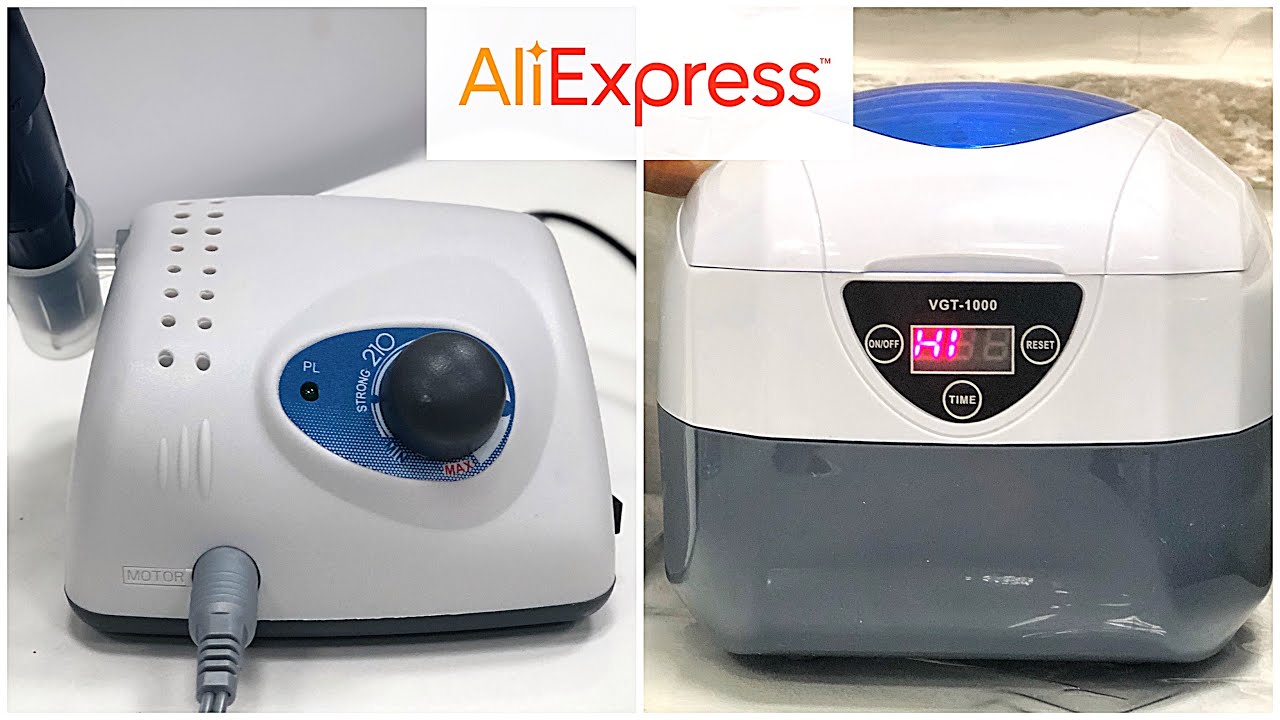 Распаковка Strong 210 c Aliexpress  НОГТЕВЫЕ ПОСЫЛКИ/Ультразвуковая мойка Vgt-1000
