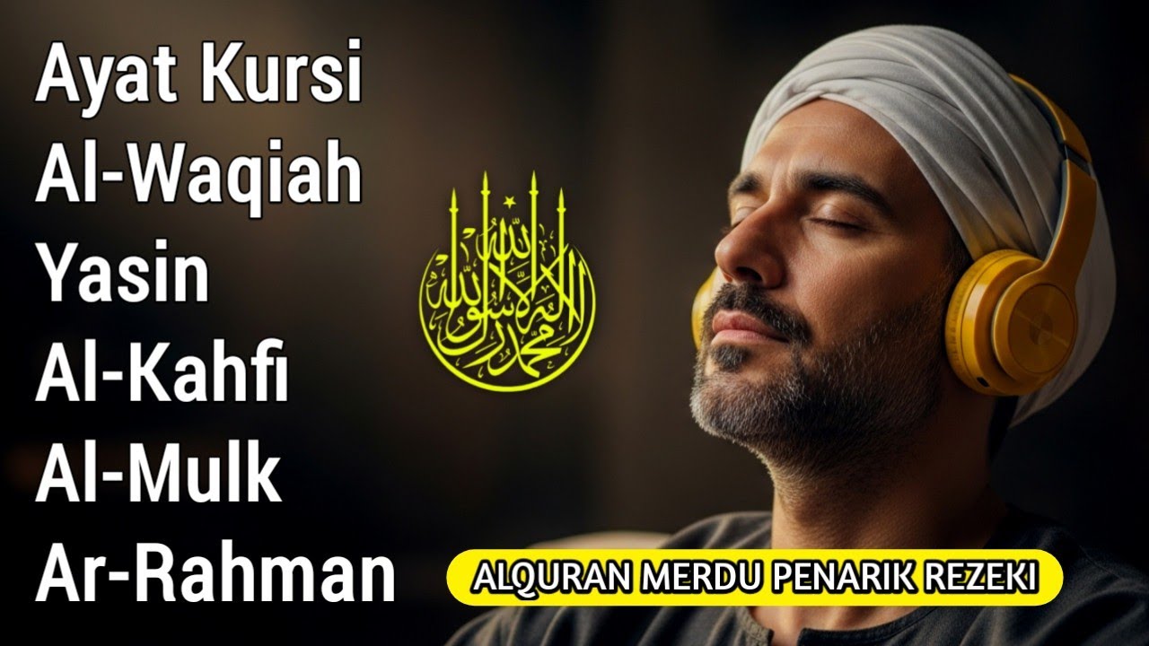 Murottal AlQuran Merdu Penarik Rezeki | AYAT KURSI, AL-WAQIAH, YASIN, AL-KAHFI, AL-MULK, AR-RAHMAN