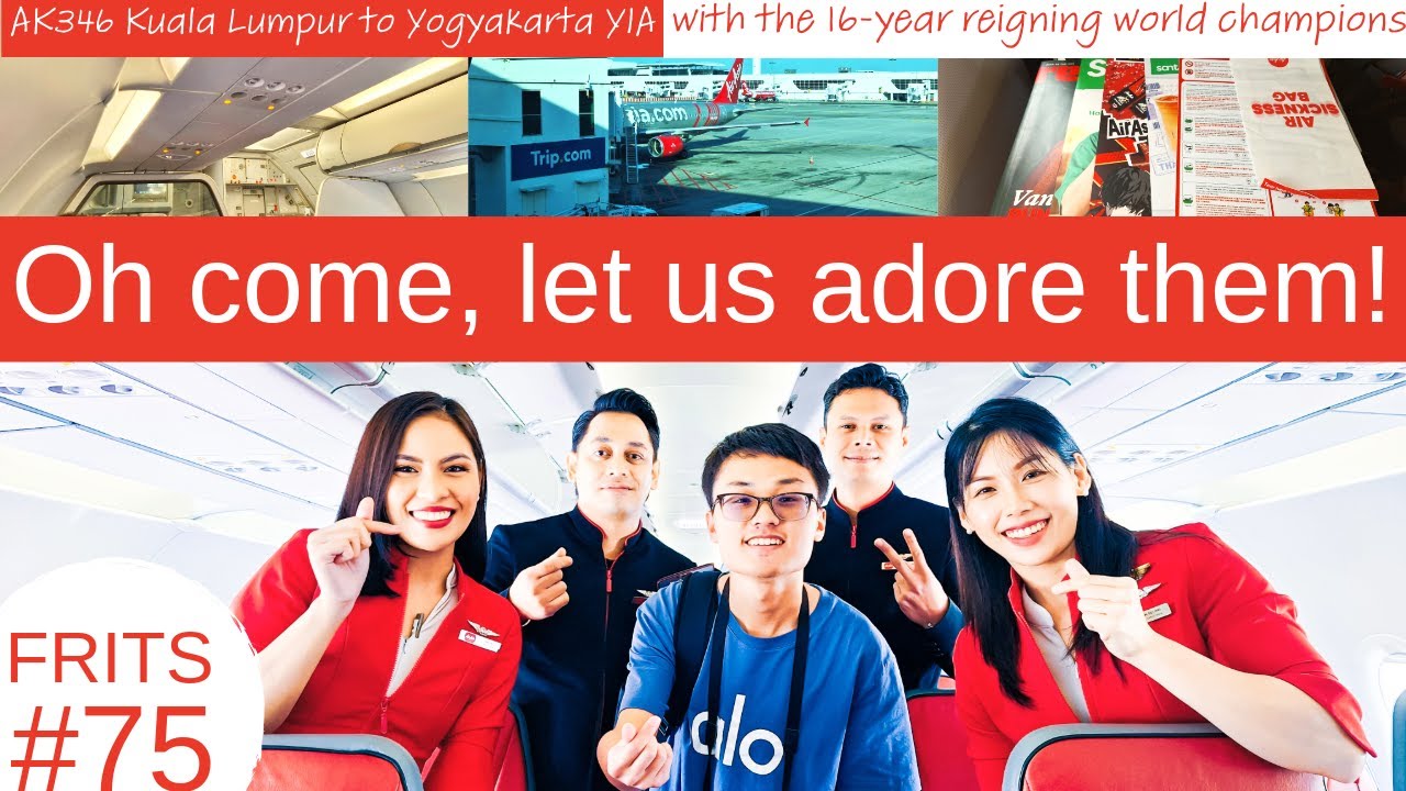 (FRITS #75) AirAsia Flight Experience: AK346 Kuala Lumpur KUL to Yogyakarta YIA