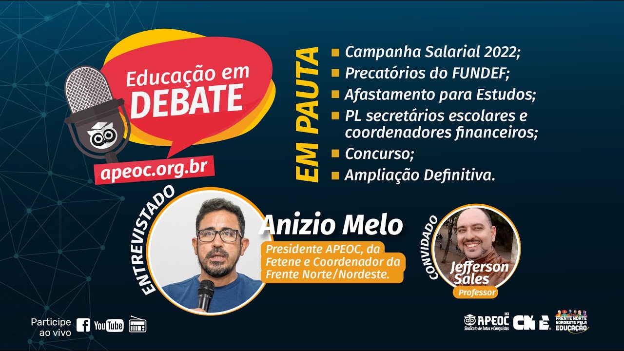 📢 PROGRAMA EDUCAÇÃO EM DEBATE (05/02/2022)