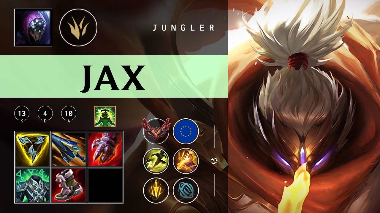 Jax Jungle vs Xin Zhao - EUW Grandmaster Patch 26.06