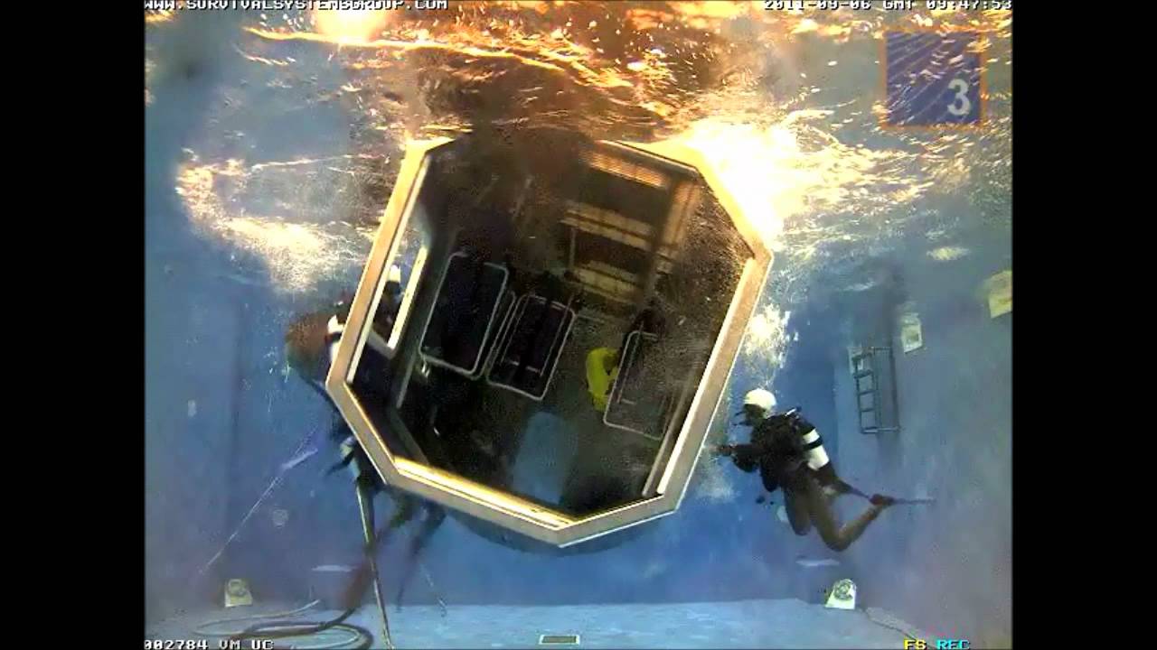 Helicopter Underwater Escape Training (HUET) Aberdeen, UK