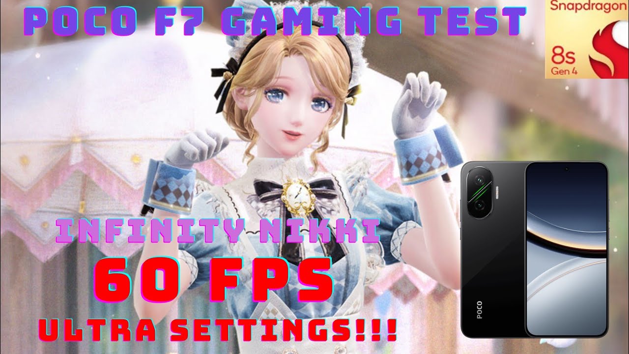 Poco F7 Gaming Test Infinity Nikki 60 FPS on ULTRA SETTINGS 🔥 | 4k Resolution