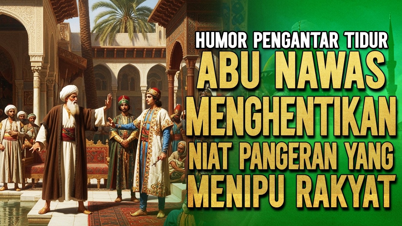 ABU NAWAS PERMALUKAN ANAK RAJA DIDEPAN RAKYAT || KISAH ABU NAWAS PENGATAR TIDUR